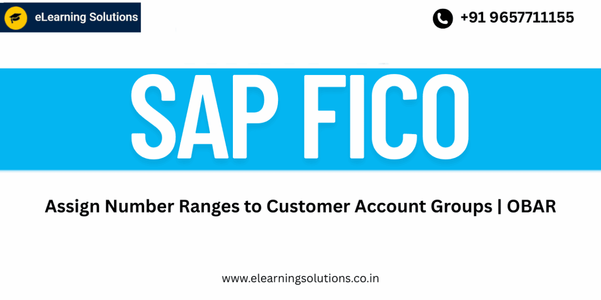 SAP FICO OBAR transaction screen for assigning number ranges to customer account groups