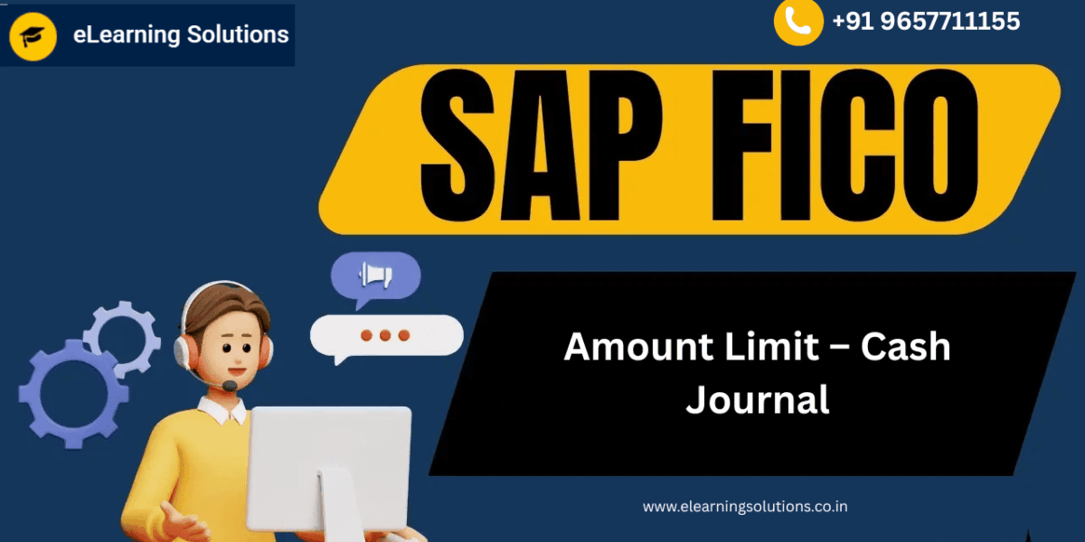 SAP FI Cash Journal configuration screen showing amount limit settings for cash receipts and payments in SAP S/4HANA Finance.