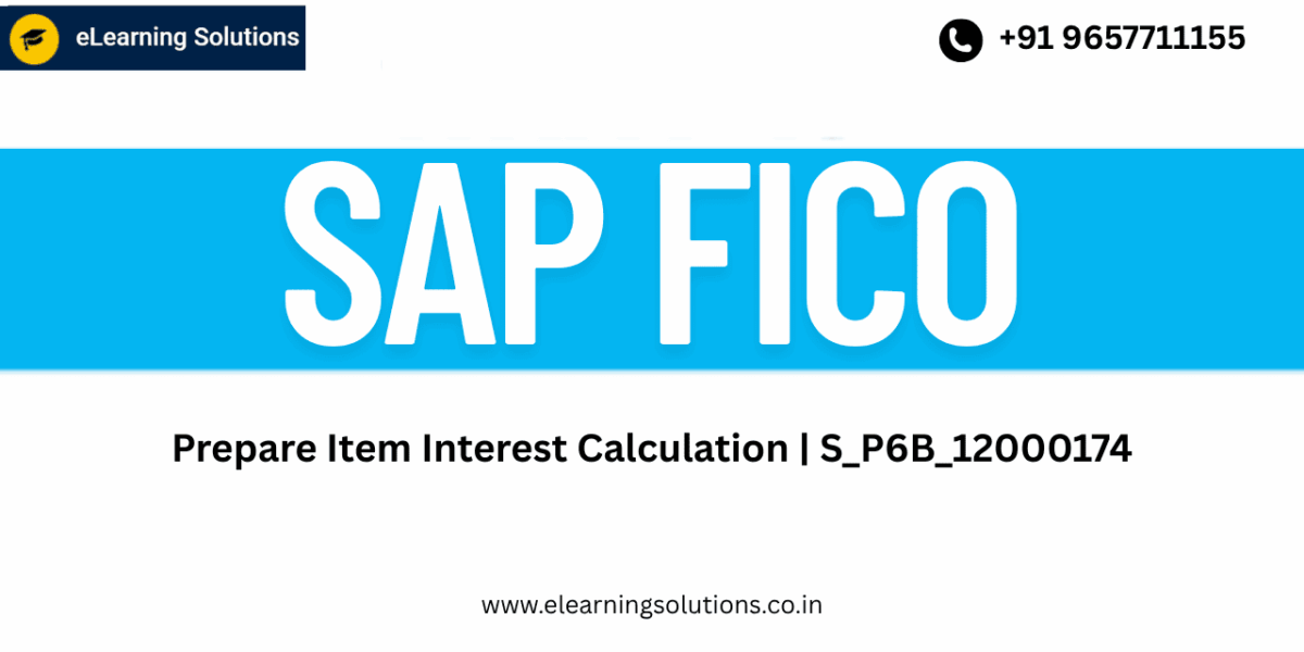 SAP S_P6B_12000174 tutorial—Prepare Item Interest Calculation screen