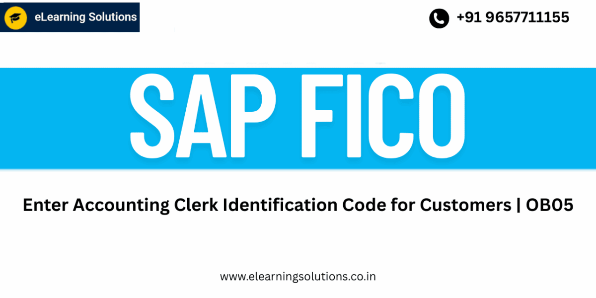 SAP OB05 tutorial - Enter Accounting Clerk Identification Code for Customers screen