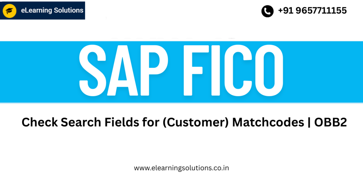 SAP Check Search Fields for Customer Matchcodes screen (OBB2) showing matchcode ID and search field configuration for customer master search helps