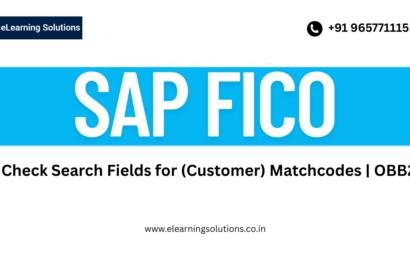 SAP Check Search Fields for Customer Matchcodes screen (OBB2) showing matchcode ID and search field configuration for customer master search helps