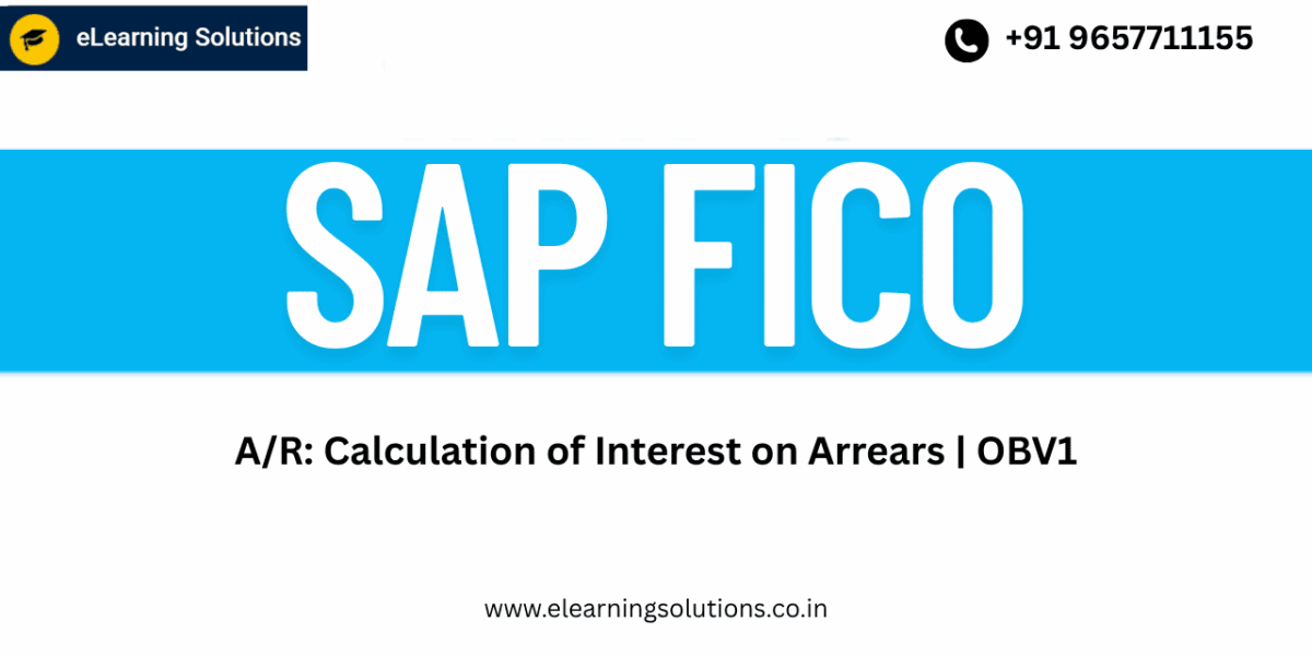SAP FI Accounts Receivable configuration screen for calculation of interest on arrears using transaction code OBV1 in SAP S/4HANA.