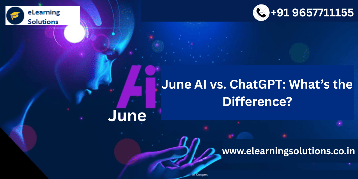 Comparison of June AI and ChatGPT showing their unique features