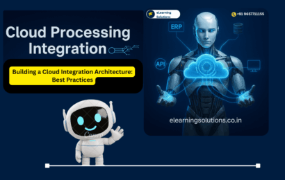 Diagram of cloud integration architecture connecting multiple business apps