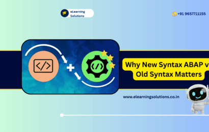 New Syntax ABAP vs Old Syntax comparison examples
