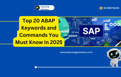 ABAP keywords and commands explained for beginners