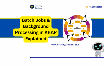 Batch Jobs & Background Processing in ABAP workflow