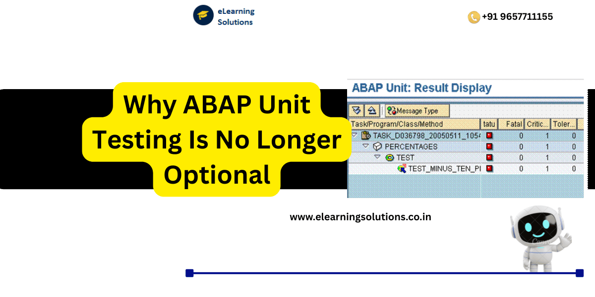 ABAP Unit Testing framework for clean and testable code