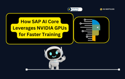 SAP AI Core with NVIDIA GPUs accelerating AI model training