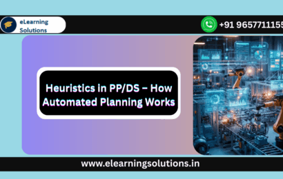 PP DS heuristics automated production planning process in SAP