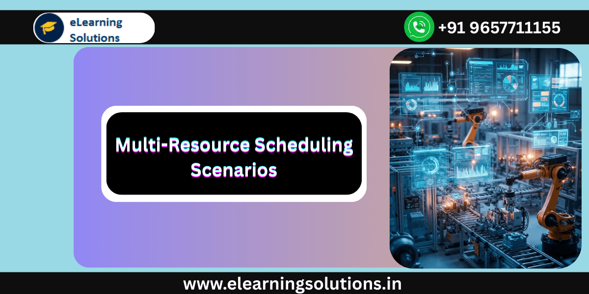 Multi resource scheduling scenario in production planning