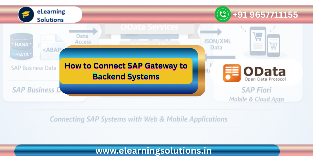 SAP NetWeaver Gateway connection to backend system using RFC destination