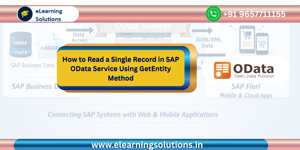 SAP OData GetEntity method example to read single sales order record