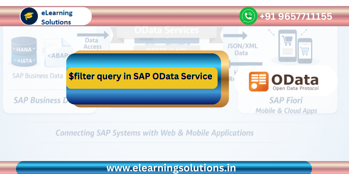 Filter query implementation in SAP OData service example
