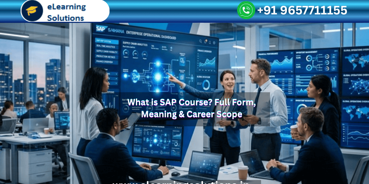 A professional-looking image showing diverse people working on laptops, tablets, or desktops at a modern office.