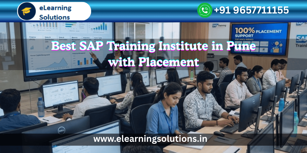 SAP training classroom in Pune with students learning on live servers
