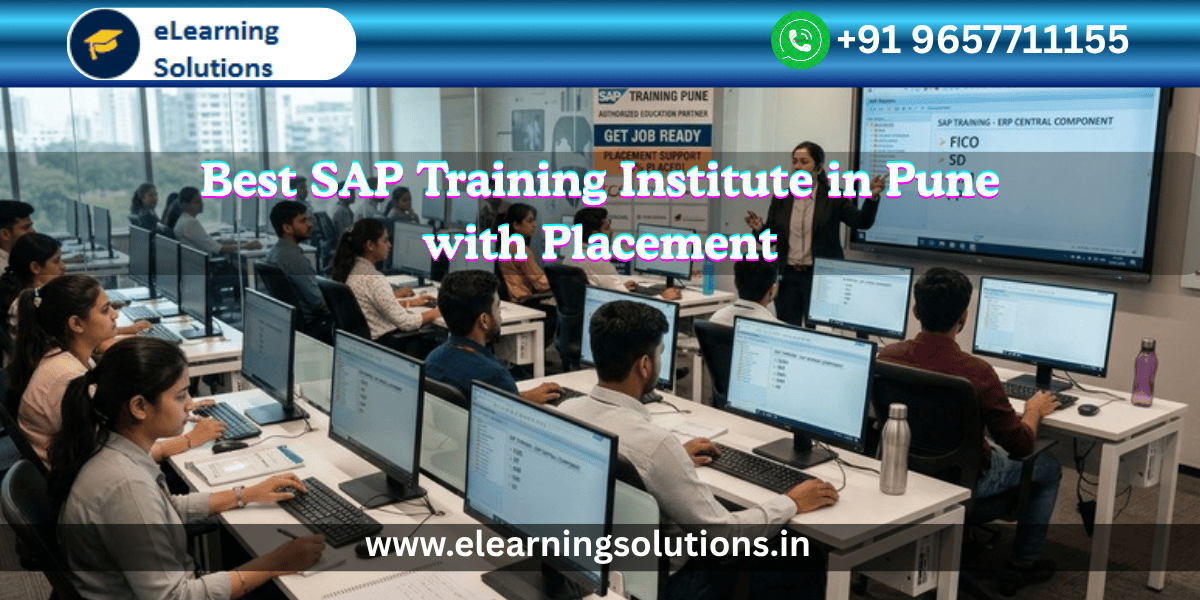 Students attending SAP classes in Pune with trainer explaining ERP system