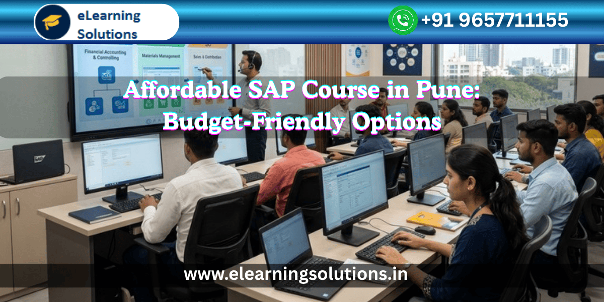 SAP course training in Pune classroom with students learning ERP software