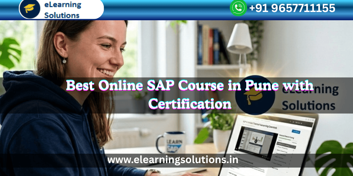 Student learning SAP online with certification training in Pune