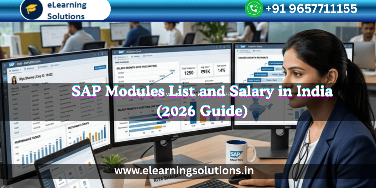 SAP modules list and salary trends in India 2026 training classroom