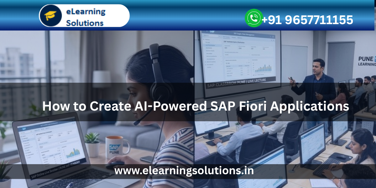 Developer building an AI-powered SAP Fiori application on SAP Business Technology Platform