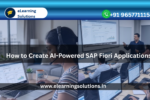 Developer building an AI-powered SAP Fiori application on SAP Business Technology Platform