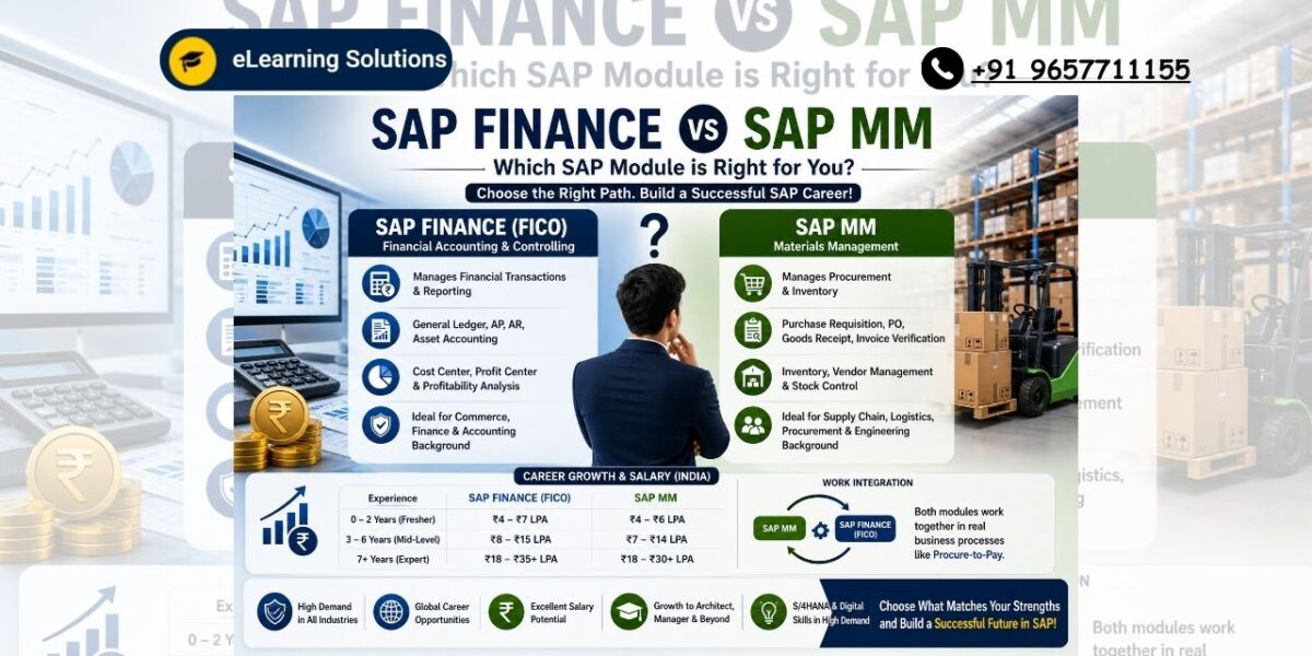Which is better, SAP MM or SAP Finance?