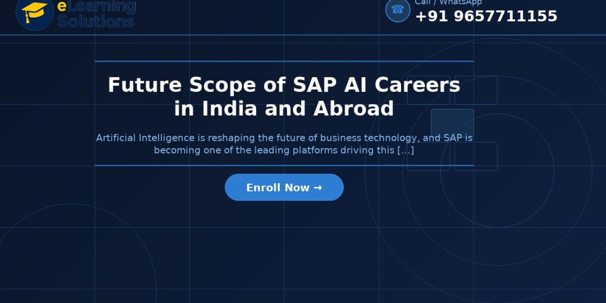 Future Scope of SAP AI Careers in India and Abroad