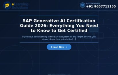 SAP Generative AI Certification Guide 2026: Everything You Need to Know to Get Certified