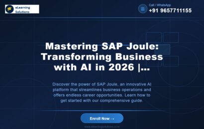 Mastering SAP Joule: Transforming Business with AI in 2026 | eLearning Solutions