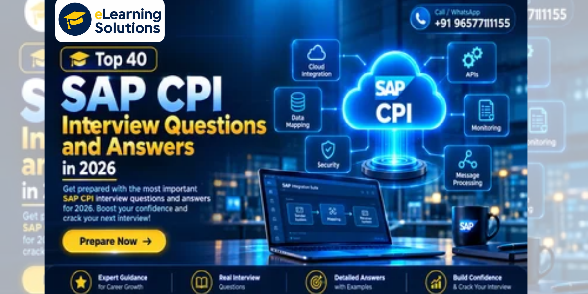 Top 40 SAP CPI Interview Questions and Answers in 2026