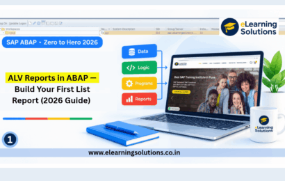 ALV Reports in ABAP – Chapter 9 of ABAP Zero to Hero series showing SALV and REUSE_ALV_GRID_DISPLAY report output with field catalog