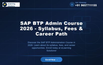 SAP BTP Admin Course 2026 - Syllabus, Fees & Career Path